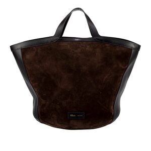 Khaite Nora Tote Black and Chocolate Brown